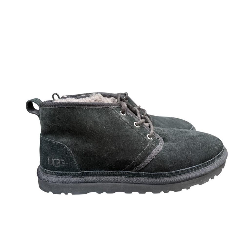 Ugg Australia Neumel Shearling Chukka Ankle Boot Men size 11 M Black Suede